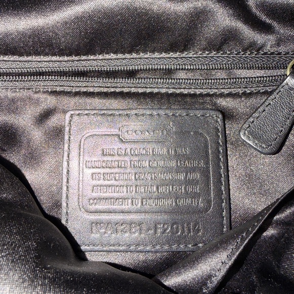 Coach Dark Gray Leather Bag - Picture 2 of 2